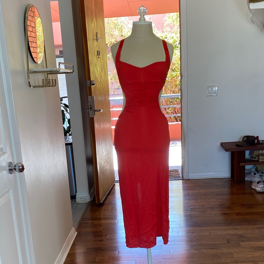 Urban Outfitters Red Midi Dress